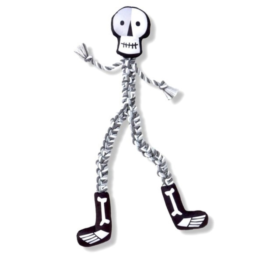 Hyde & Eek Target Halloween Skeleton with Long Rope XL Dog Tug Toy